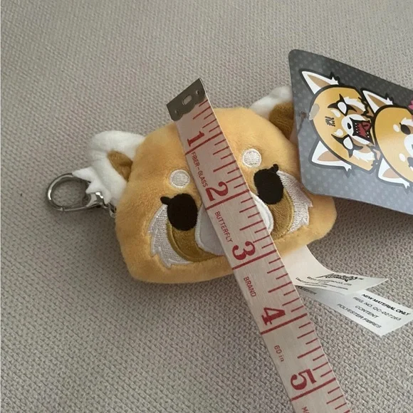 Sanrio Aggretsuko Gund Double Sided Two Faced Plush Coin Pouch Keychain NWT 3” - Picture 8 of 8